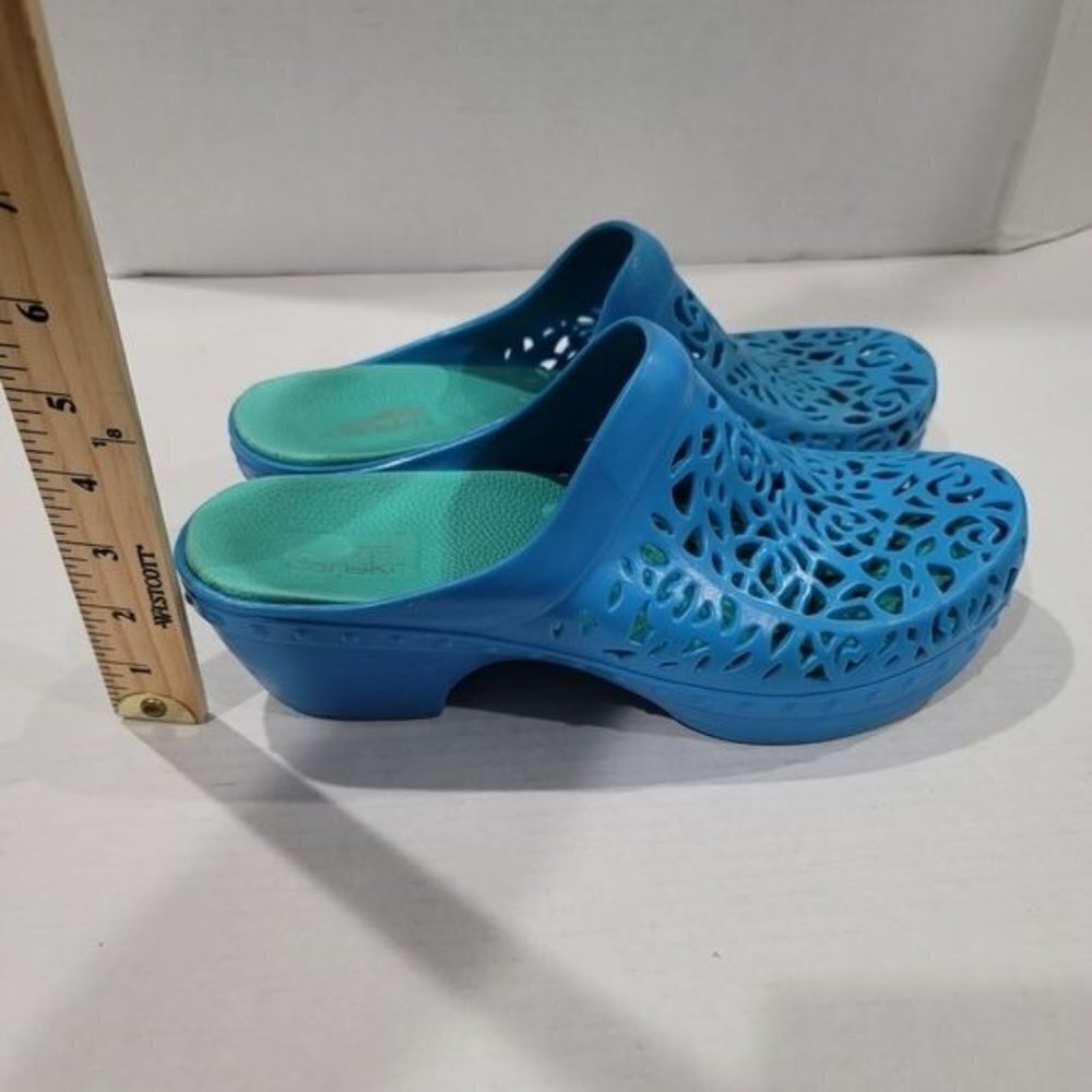 Dansko Pippa Laser Cut Jelly Clogs Size 40 - Picture 5 of 10